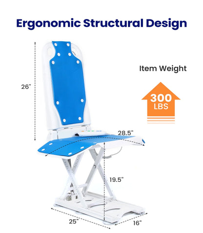 Electric Chair Lift, Get up from Floor, 300 Lb Capacity Patient Lift