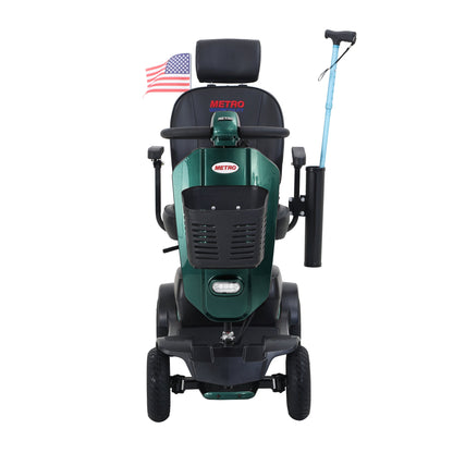 Mobility Scooter 4-Wheel Metal Emerald 16 Mile Range USB Charger 300W