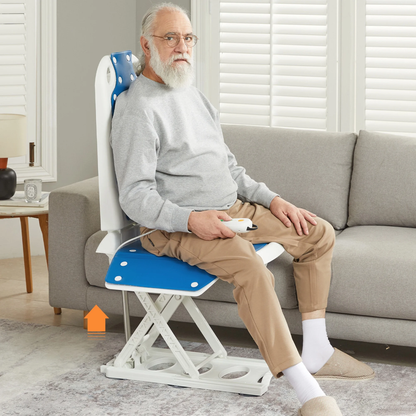 Electric Chair Lift for Elderly, IP68 Waterproof Bath Lift Chair, 300 LBS Fall Assist Devices to Lift Seniors from Floor, Lifts to 20"