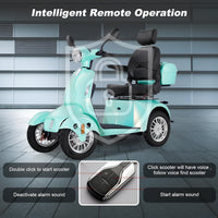 4-Wheel Mobility Scooter Built to Navigate Any Terrain, 800W Motor, Adjustable Seat, Storage Box