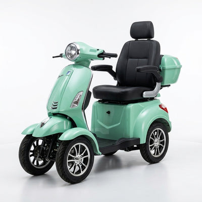 4-Wheel Mobility Scooter Built to Navigate Any Terrain, 800W Motor, Adjustable Seat, Storage Box