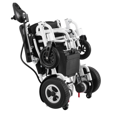 Electric Wheelchair for Adults Seniors, 300 lbs Weight Capacity, 20 in Width Lightweight Foldable Motorized Power Wheelchairs, Long Range All Terrain Aluminum Alloy Chair